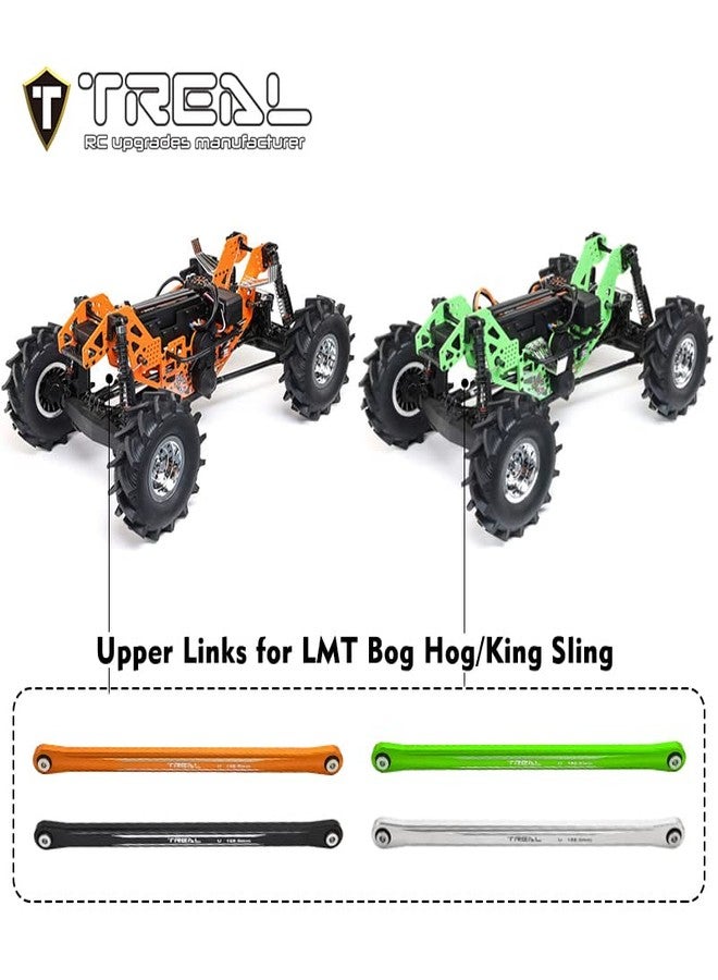 TREAL Aluminum 7075 Upper Links Bar Set 158.5mm for Losi LMT 2.0, LMT 4WD Solid Axle Mega Truck Bog Hog/King Sling(Orange) - Image 3